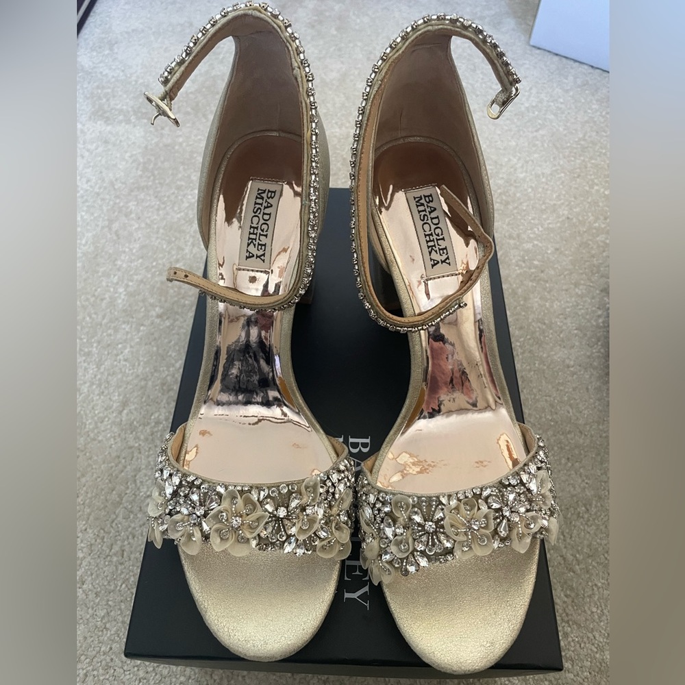 Badgley Mischka finesse ankle strap heel